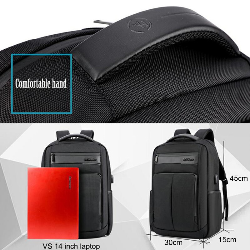 New arrivals men's backpack for 15.6 inch laptop backpack large capacity casual style bags water repellent school backpack