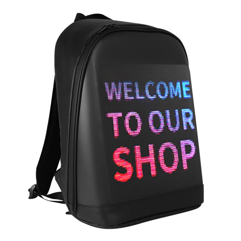 LED Display Backpack Wireless Business Travel School Bag for Laptop Women Men Outdoor Walking Panel WiFi