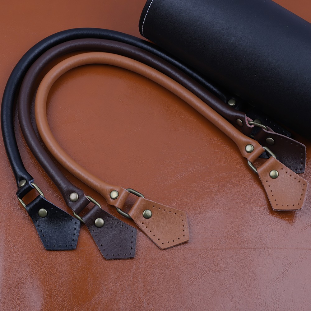 2pcs Leather Bag Straps Handle Straps Genuine Cowhide Bag Handles DIY Bag Parts Genuine Leather Bag Bag Straps Suppliers