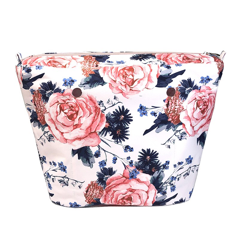 Floral trim waterproof inner insert, classic small inner pocket, handbags accessory