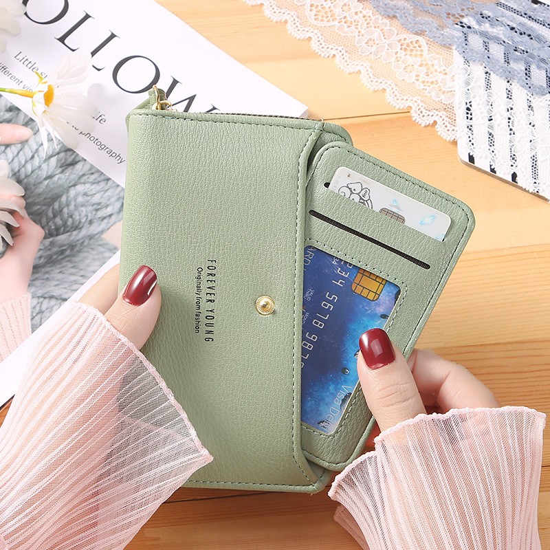 Wallet Women 2022 Lady Short Wallets Clutch Bag Money Small Purses Fold Leather Female Coin Purse Card Holder Carteira Feminina