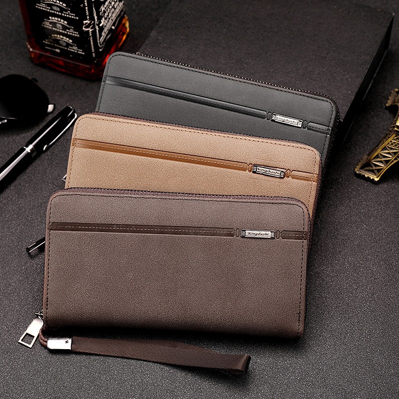 New Men Wallets Large Capacity Cell Phone Pocket Zipper Clutch Bag Male Business Purse carteira masculina coin pocket Male Purse