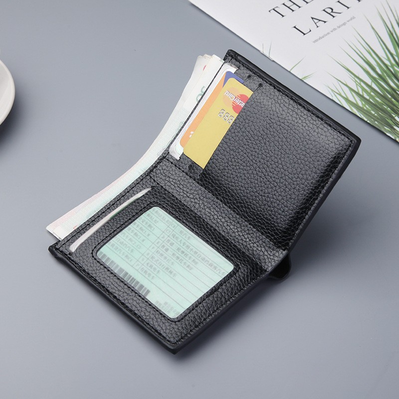 Men's Short Wallet Men Vertical Thin Wallet USD Driver's License Wallet Small Wallet