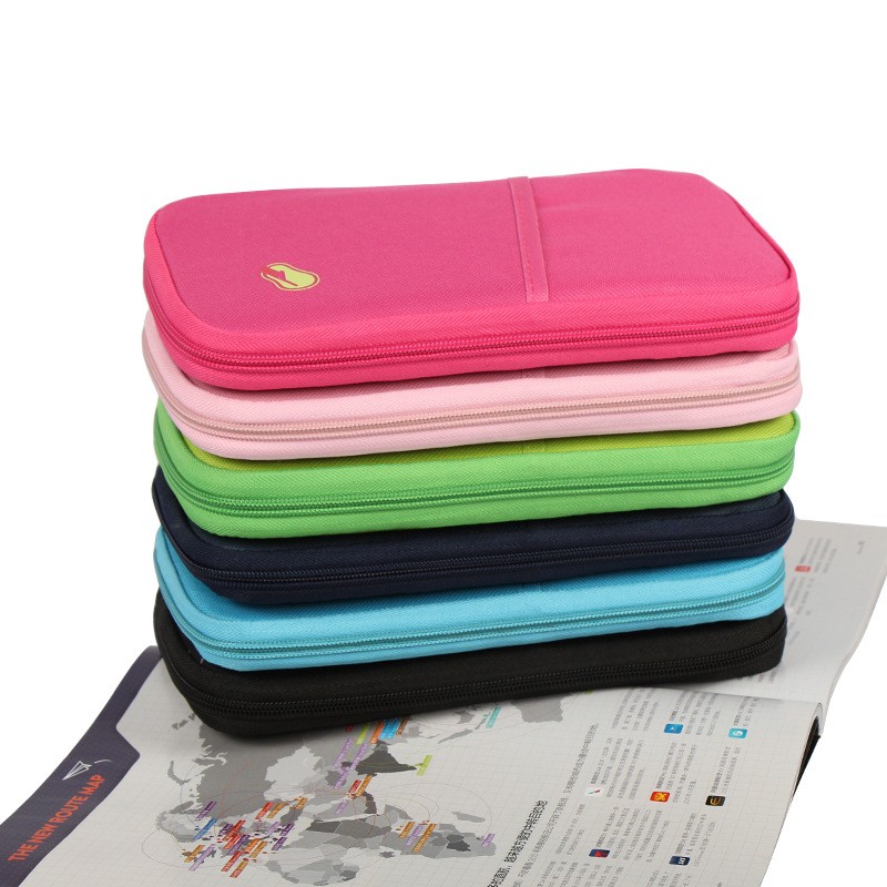 Men's and Women's Polyester Travel Bag Travel Accessories Luggage Cover Wallet ID Bag Luggage