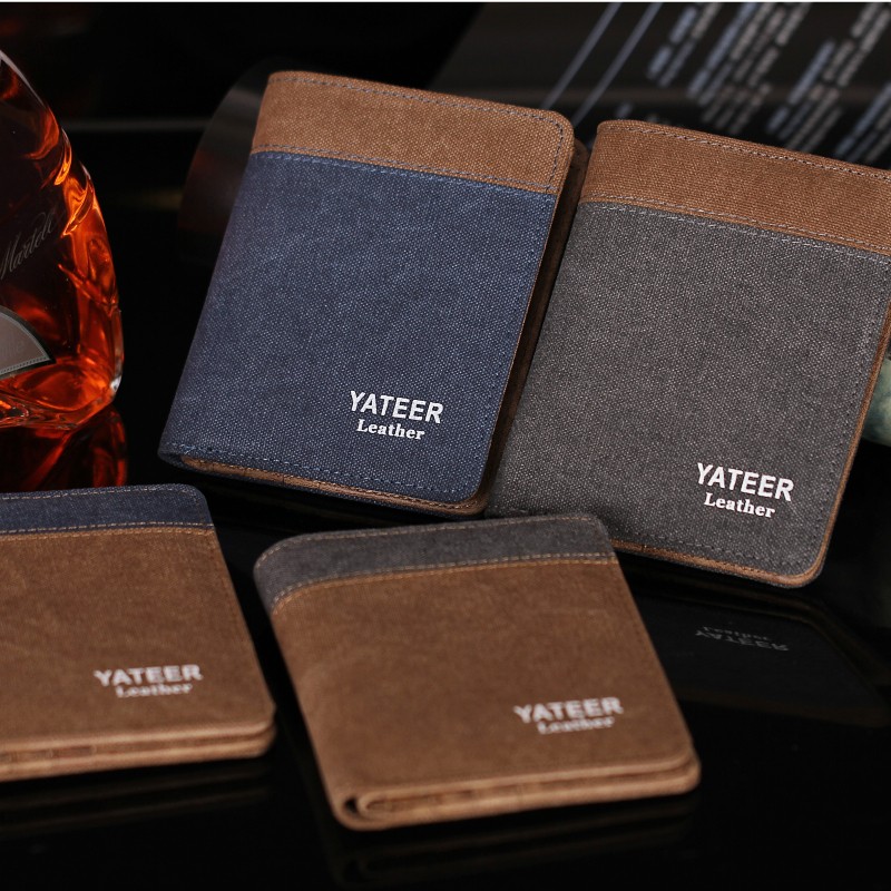 men wallets coin purse wallets for men with checkbook holder soft card case classic canvas man wallet money bag purses