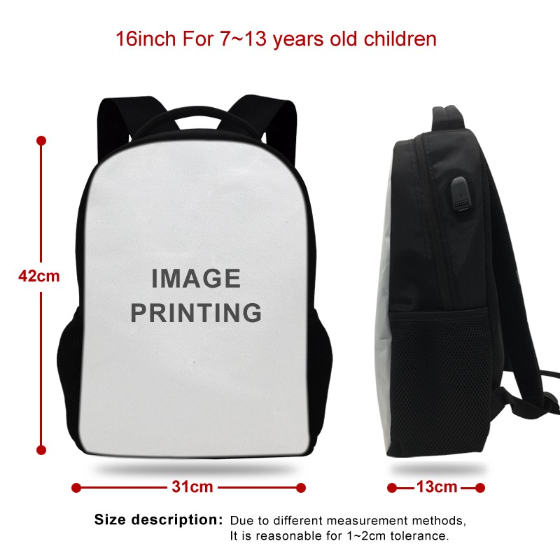 USB Port Book Bag Student School Bag For Boys Girls Travel Rapper Tupac Backpack