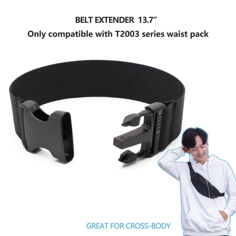 1PC Portable Belt Waist Bag Belt Extender for Men Women DIY Fanny Pack Belt Bum Bag Extension Belt Bag Accessories