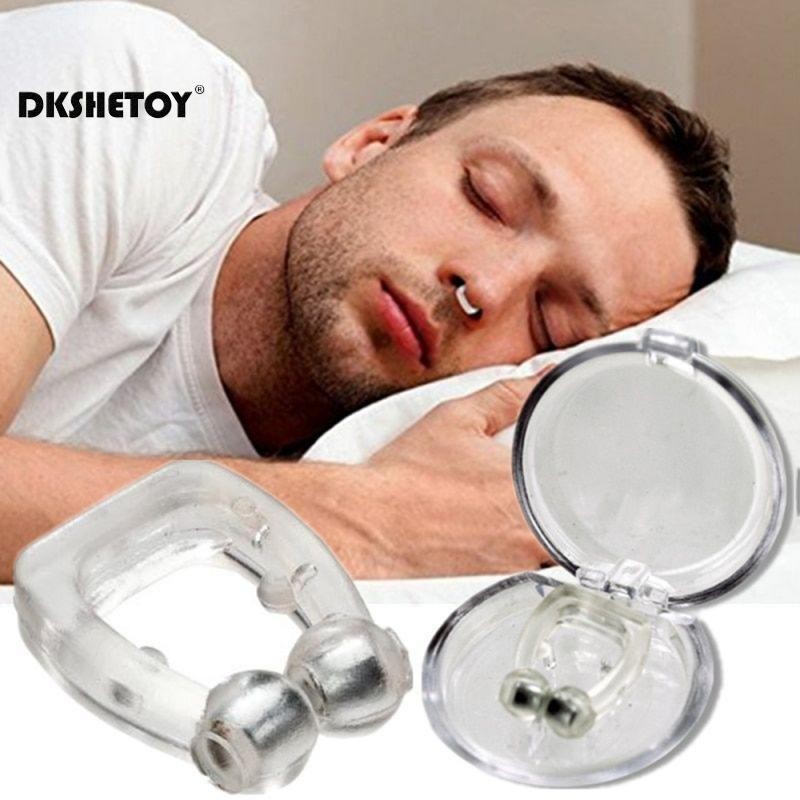 Snore Stopper Ring Magnetic Nose Clip Anti Snoring Nasal Dilator Easy Breath Improve Sleep Silent Aid Device Guard Health Care