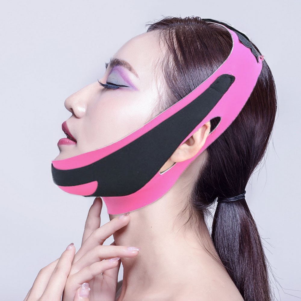 V-shaped Face Lifting Belt Beauty Elastic Bandage Chin Remover Double Contouring Lifting Device Face Slimming Belt