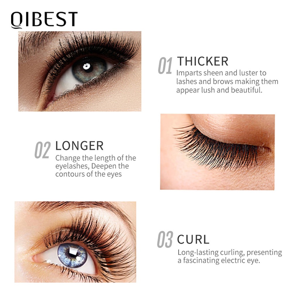 QIBEST Eyelash Growth Enhancer Natural Medicine Treatments Eye Lashes Serum Mascara Eyelash Lifting Prolong Eyebrow Growth