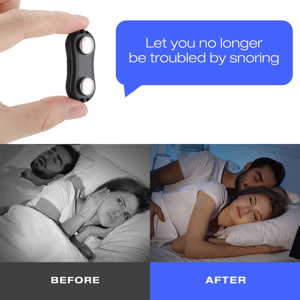 Smart Anti Snoring Device Portable EMS Pulse Noise Reduction Muscle Stimulator Comfortable Sleep Well Snore Health Care Stop