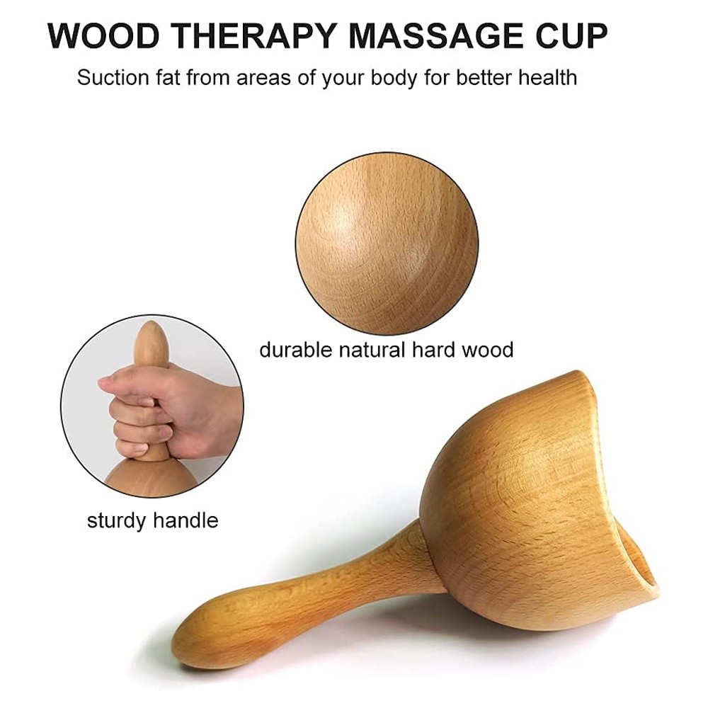 Tcare Wooden Body Foot Massager Device Reflexology Acupuncture Thai Massage Roller Therapy Scrap Meridians Lymphatic Health Care