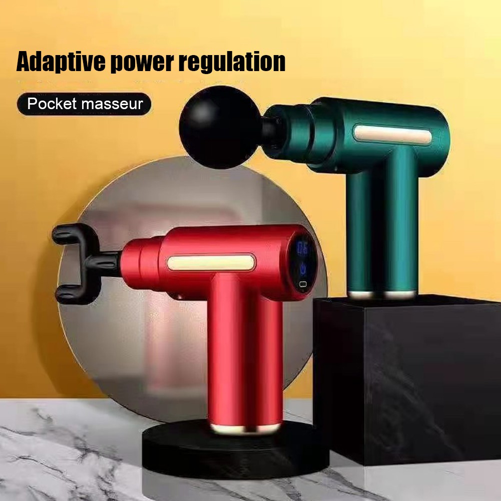 Mini High Frequency Massage Gun Tissue Muscle Pain Relief Tension Exercise Body Back Massager Gun Portable Fitness Equipment