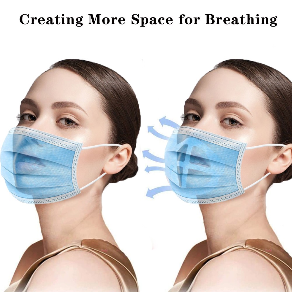 3D Mouth Mask, Breathable Support, Inner Cushion, Plastic, Silicone, Lipstick, Washable, Reusable