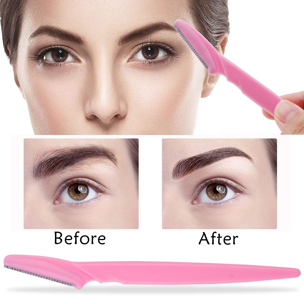 20/40/80pcs Eye Brow Razors Face Safe Shaping Knife Eyebrow Trimmer Shaver Facial Hair Removal Blades Cutter Makeup Tools Woman