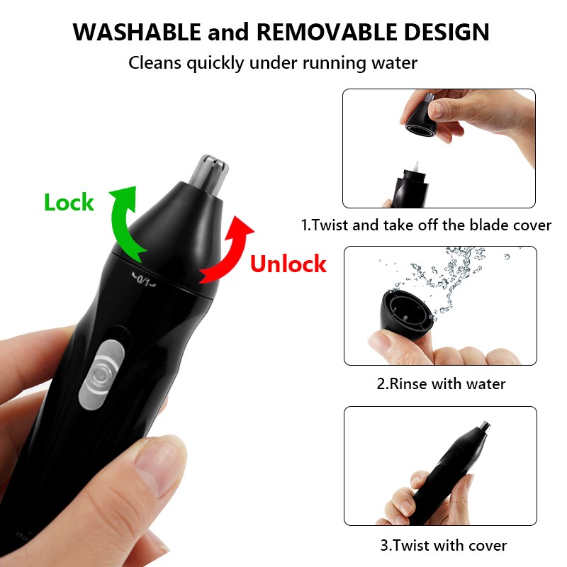 5 in 1 Electric Ear Nose Trimmer Hair Removal Shaver Recharge Men Eyebrow Beard Trimmer Razor Nose Face Hair Removal Device