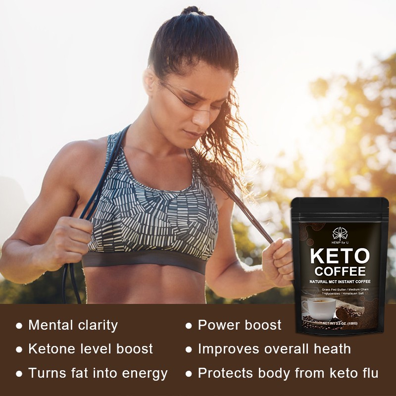 HFU Keto Coffee Powder Low Fat Low Calorie Health Fast Drink Coffee Lose Weight Burn Calories Burn Fat Diet Slimming Products