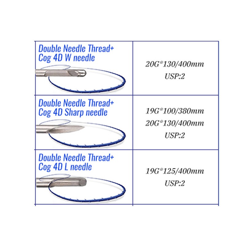 30% off تعزيز المهنية الحاجب رفع صب المخاريط الأسماك Cog PDO PCL رفع إبرة مزدوجة الموضوع