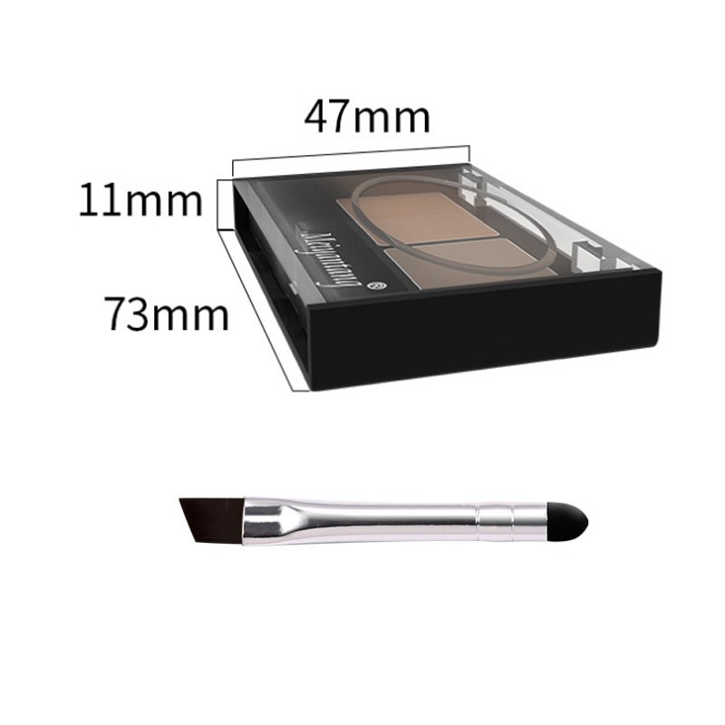 MYG 4 Colors Waterproof Eyebrow Powder Long Lasting Eye Shadow Eyebrow Palette + Eyebrow Brush