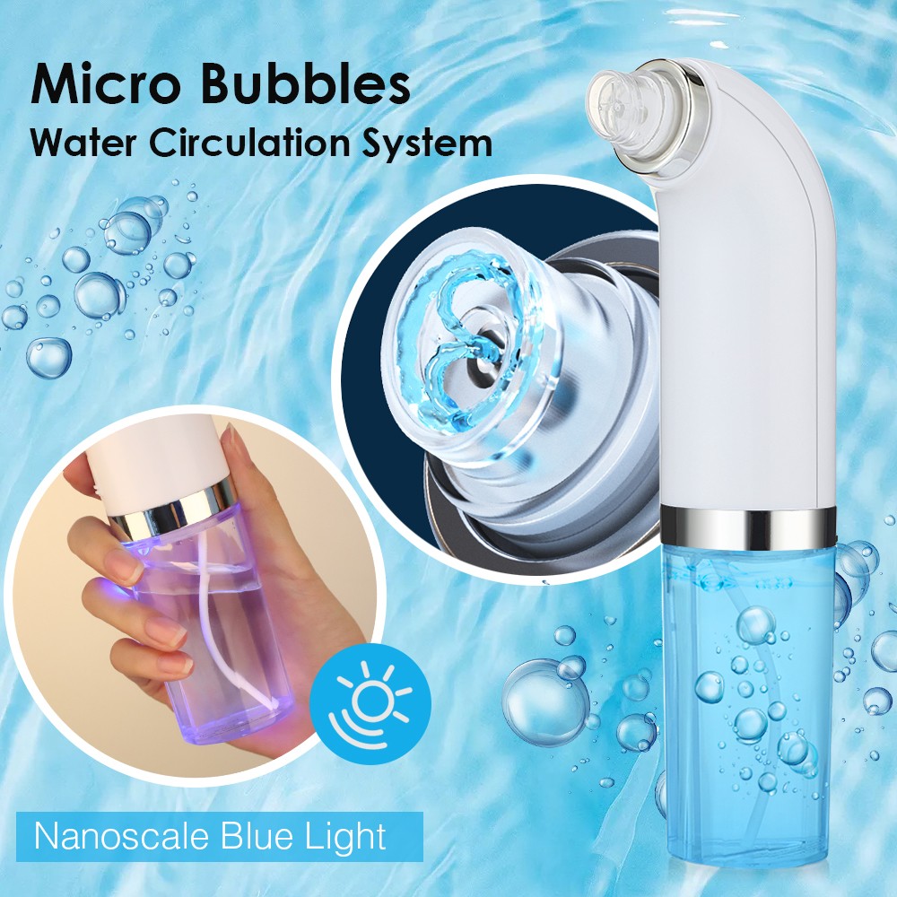 Blackhead Remover Device Pore Acne Pimple Removal Face T Area Nose Water Bubble Cleaner Vacuum Suction Facial Diamond Dirty Oil Steamer