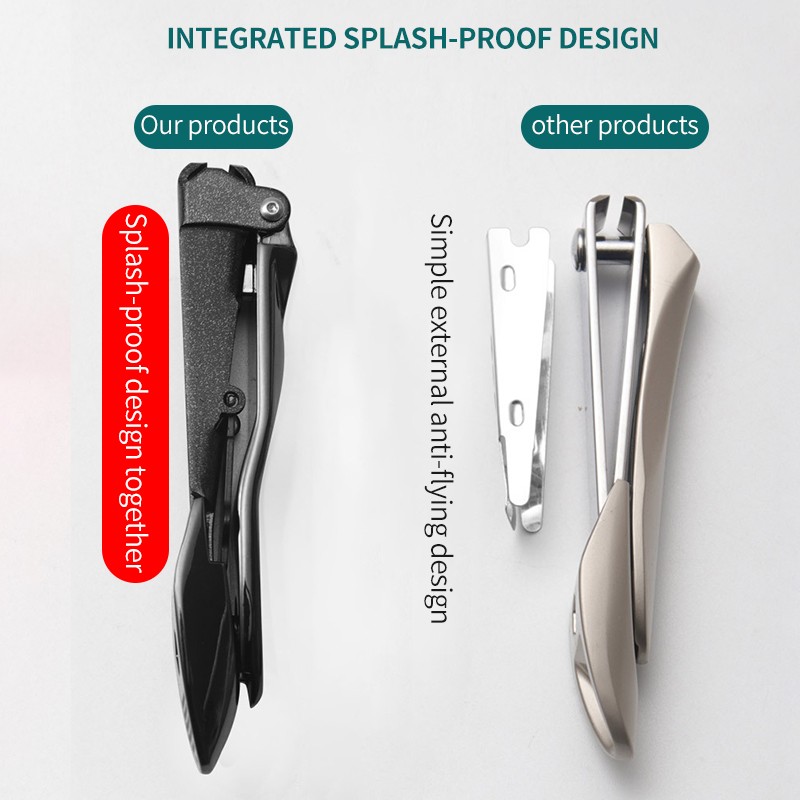 INNERHOUSE Stainless Steel Cicada Nail Clipper With Nail File Anti Splash Nail Trimmer Scissors Manicure Pedicure Tool Set