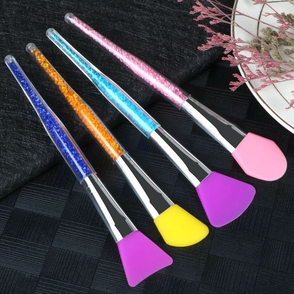 Soft Head Facial Mask Brush Silicone Makeup Brush Silicone Gel Makeup Brush DIY Beauty Tools Professional Makeup Brushes