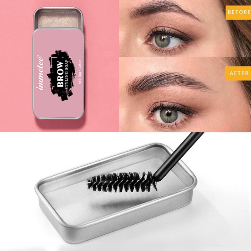 Eyebrow Gel Eyebrow Wax Waterproof Long Lasting 3D Wild Feathers Eyebrow Styling Soap Gel for Eyebrow Makeup Women Cosmetics TSLM1