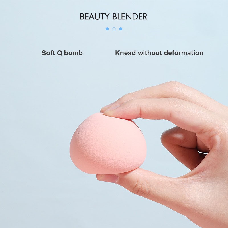 1pc Peach High Quality Portable Makeup Sponge With Box Powder Puff Foundation Bevel Cutting Tools Free Shipping Makeup Sponges