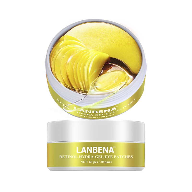 LANBENA Eye Mask Deep Moisturizing Eye Patch Gel Pad Anti Wrinkle Remove Dark Circles Whitening Brightening Eye Care TSLM1