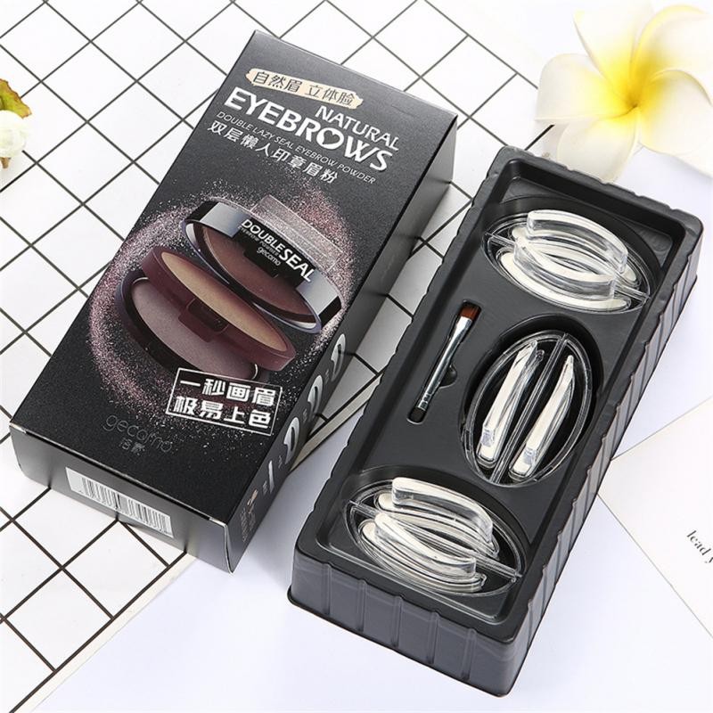 Eyebrow Seal Waterproof Long Lasting Professional Double or Single Layer Makeup Palette Enhancers Lazy Seal Eye Brow Shadow