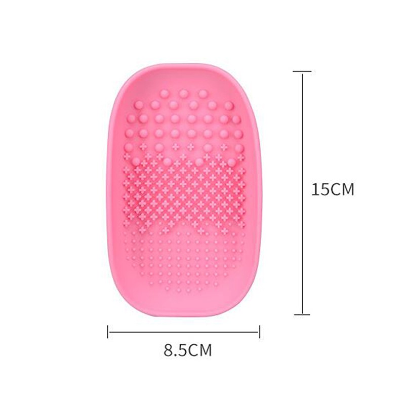 1pc Silicone Makeup Brush Cleaning Mat Cosmetic Brush Cleaner Palette Scrub Professional Makeup Brush Washing Pad Tools