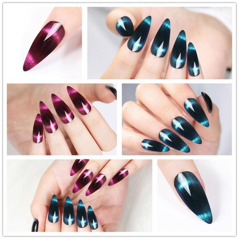 9D Cat Eye Nail Gel Polish Magnetic Laser Nails Gel Semi Permanent Soak Off UV LED Varnishes Lacquer Manicure Nail Art Design