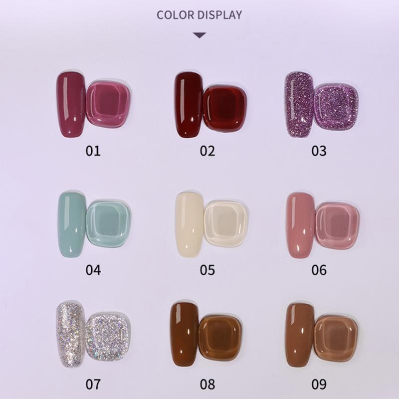 9 Color Jelly Solid Nail Gel Palette Oil Painting Gel Soak Off UV LED Varnishes Phototherapy Gel Nail Art Gel TSLM1