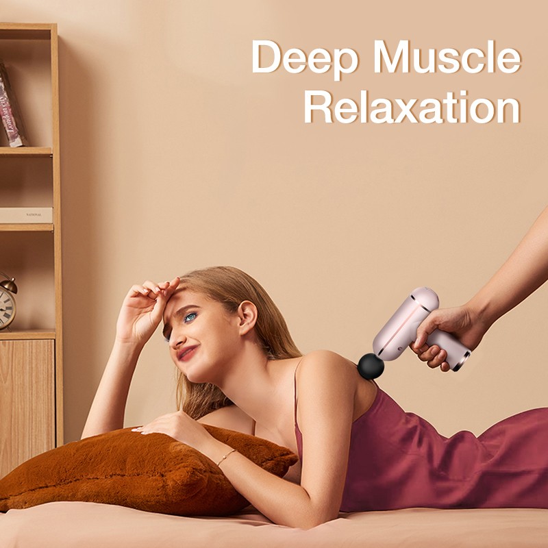 SANLEPUS LCD Display Muscle Massage Gun Portable Neck Muscle Massager Pain Therapy For Body Massage Relaxation Pain Relief