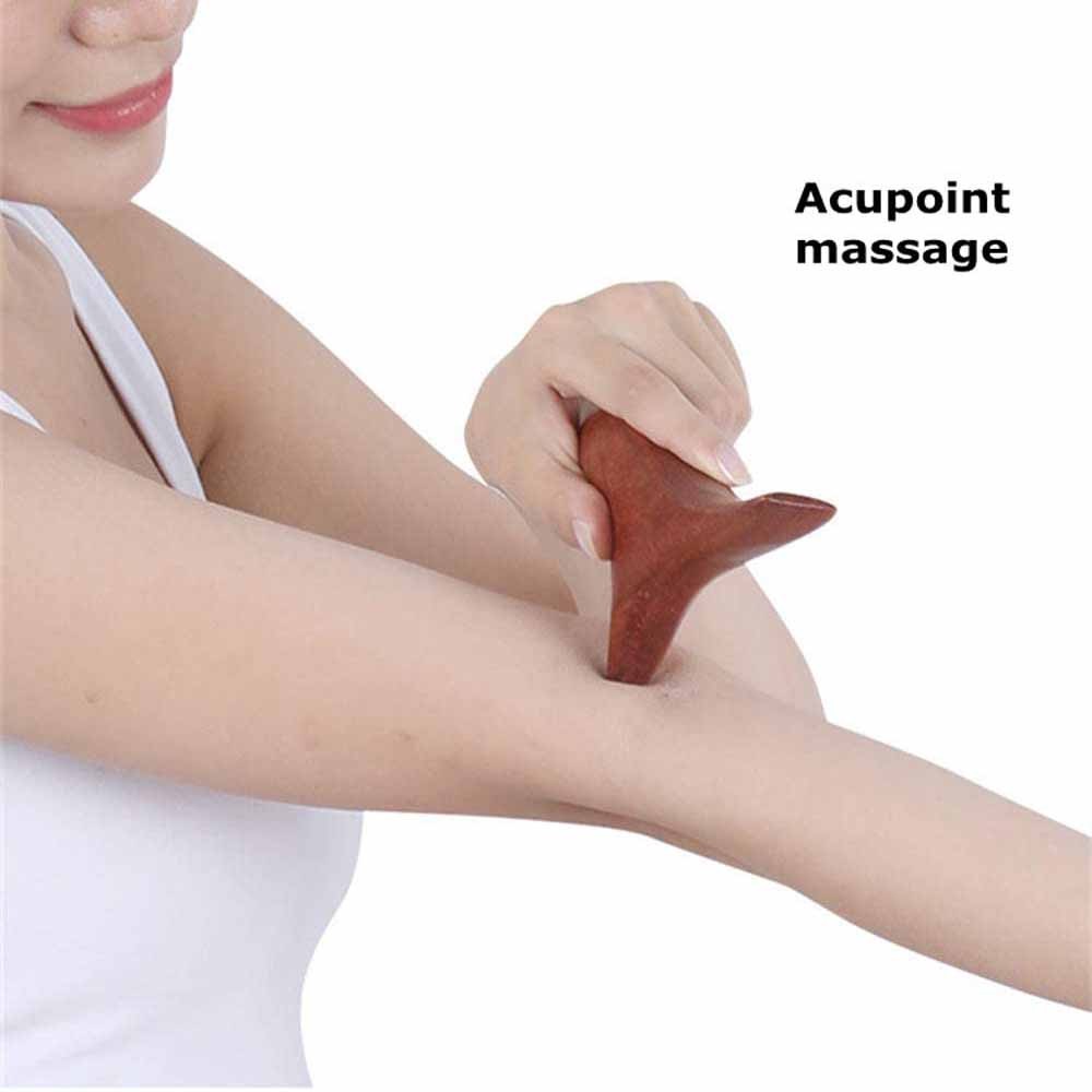 Wood Trigger Point Massage Gua Sha Tools, Professional Lymphatic Drainage Tools, Wood Therapy Back Massager Leg Hand Face