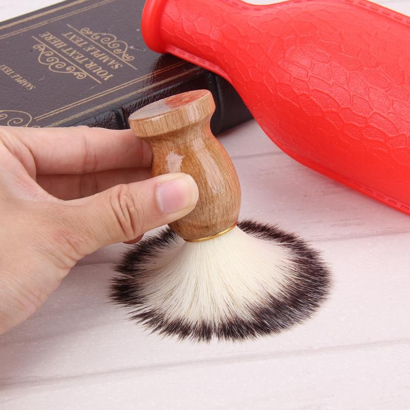 Men Shaving Beard Brush Badger Hair Razor Wooden Handle Face Cleaning Appliance High Quality Pro Salon Tool Safety Shaving Brush