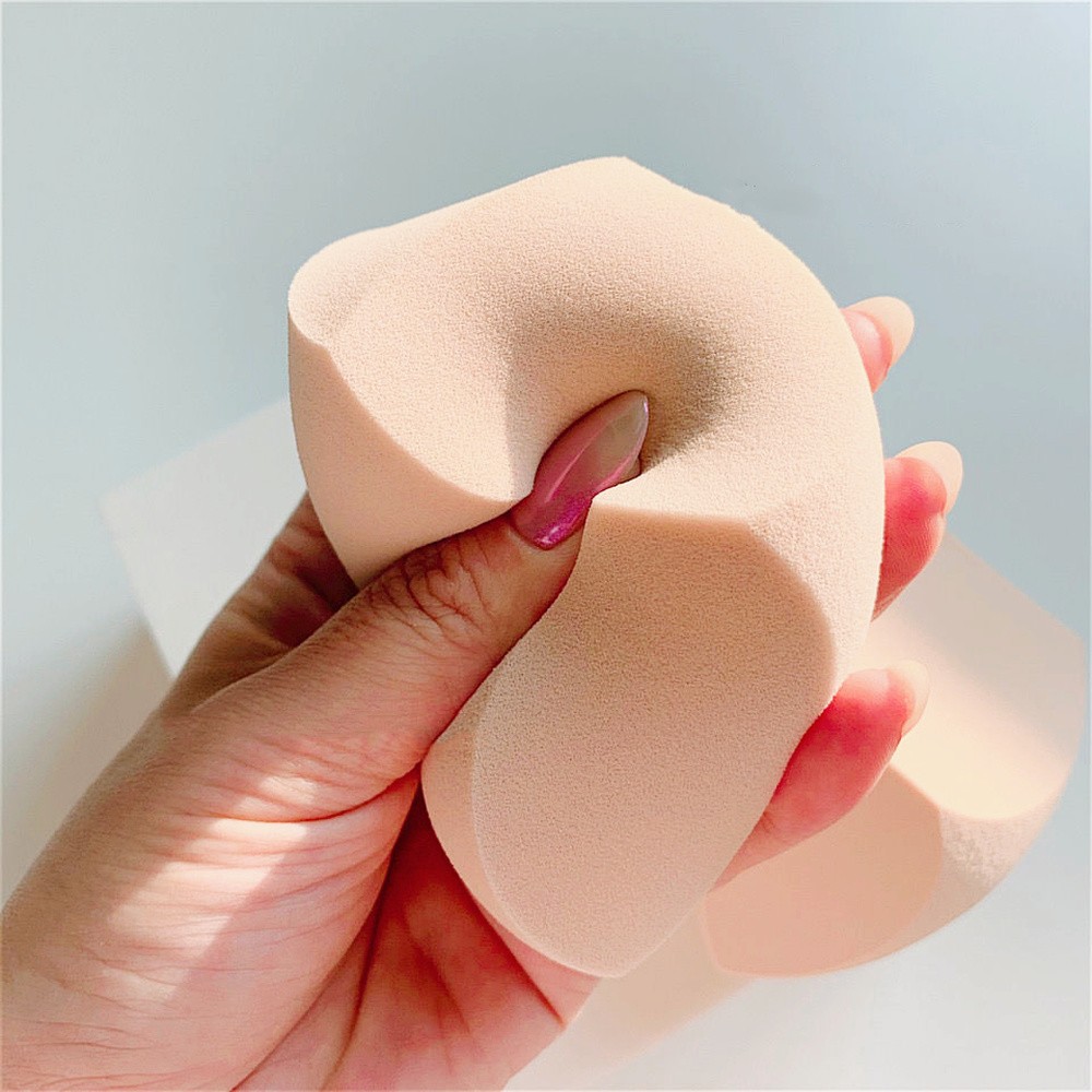 Large Makeup Sponge Foundation Powder Smooth Cosmetic Puff Cut Shape Concealer BB Cream Liquid Face Cosmetic Make Up Blender Tool