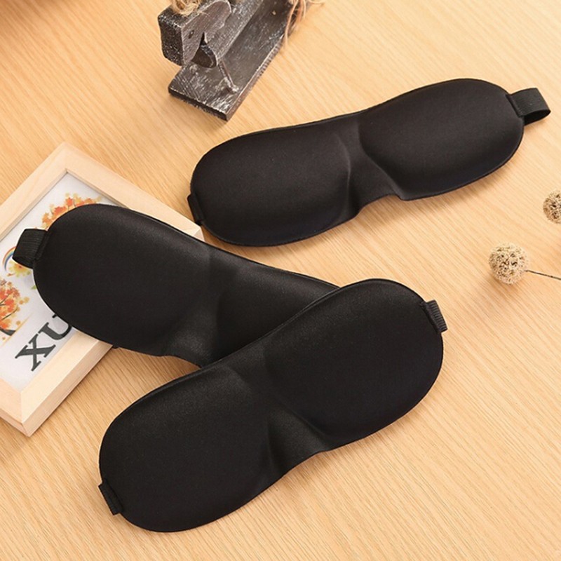 1pc 3D Sleeping Eye Mask Travel Comfort Aid Eye Mask Cover Patch Paded Soft Sleeping Mask Blindfold Eye Relax Massager Beauty Tools