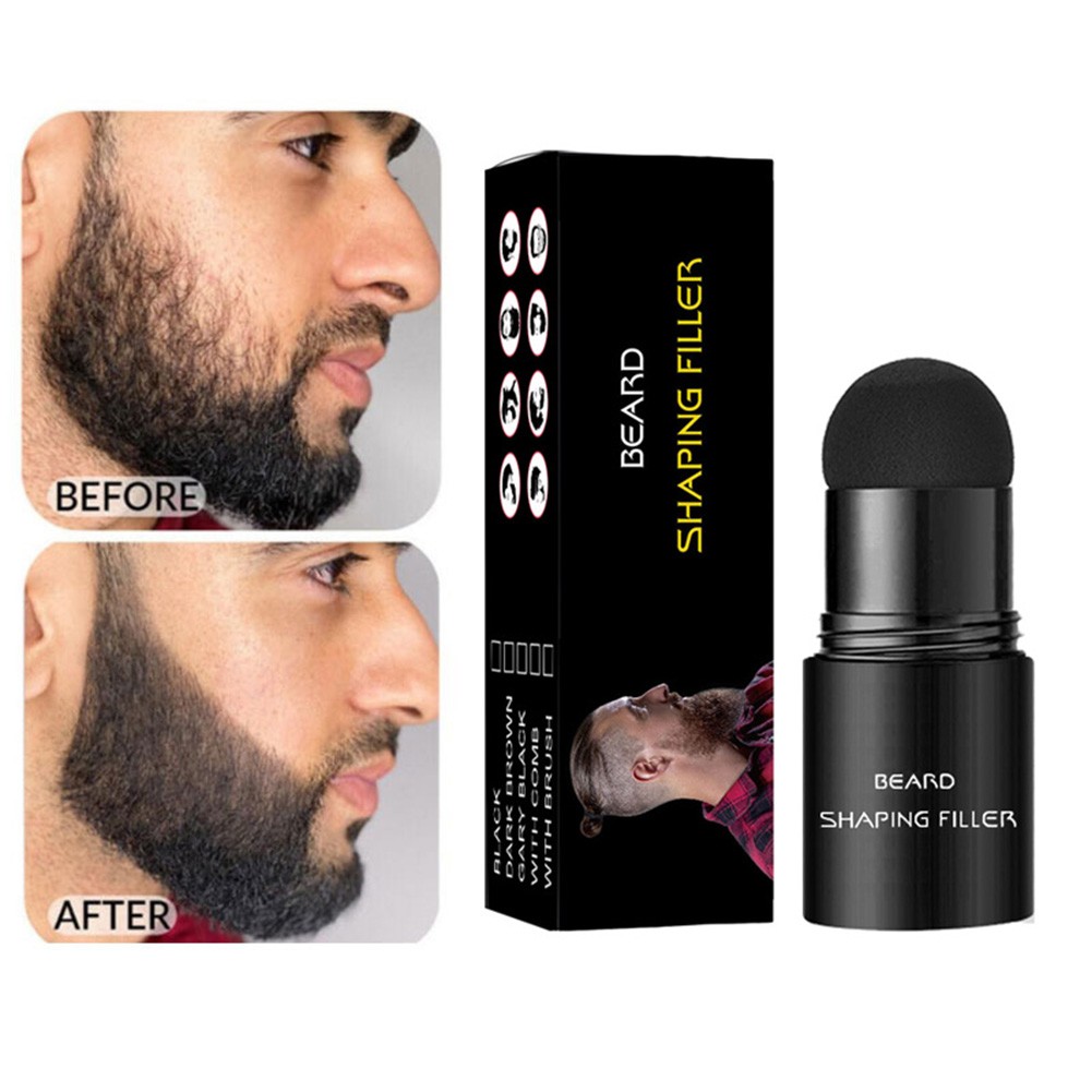 Beard Brush Filler Pencil Enhancer Lasting Thicker Mustache Shaping Tool Waterproof Beard Pen & Beard Brush