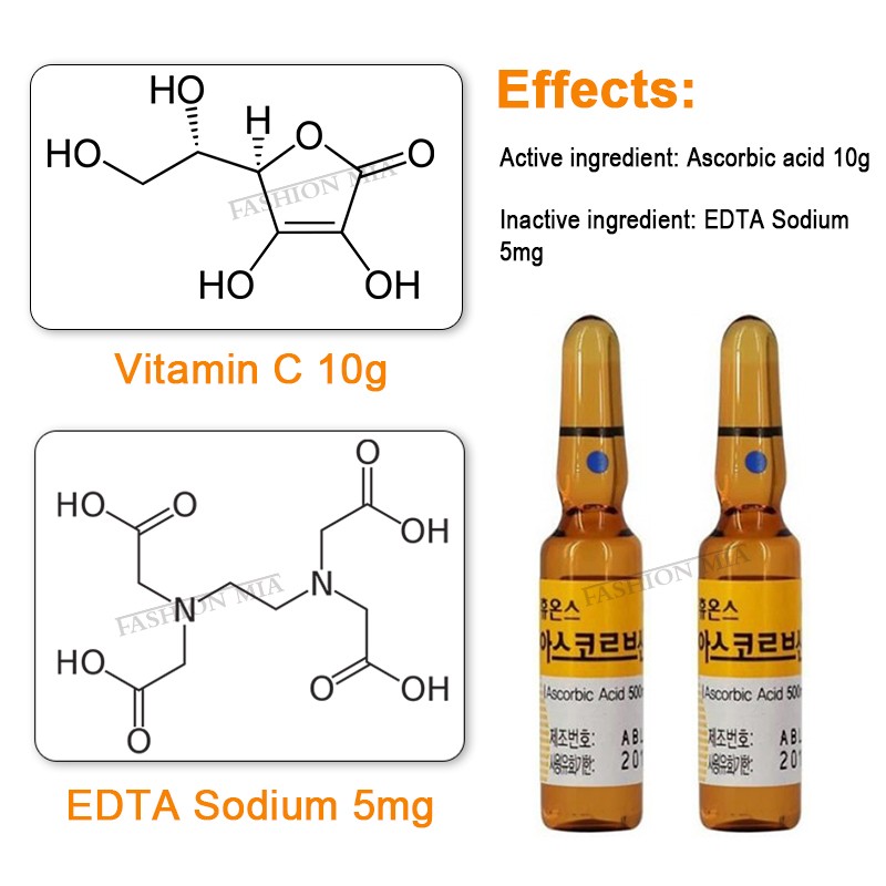 كوريا الأصلي فيتامين C حمض الهيالورونيك مكافحة الشيخوخة النمش سيرم تفتيح البشرة أمبولة لعلاج ميزوثيرابي Dr القلم إبرة مجهرية