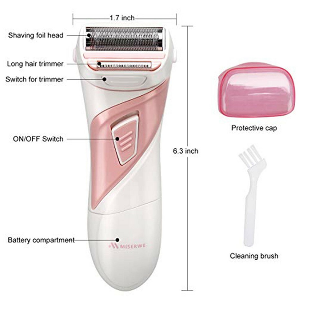 Electric Shaver For Women Arm & Armpit Epilator Shaver Body Hair Removal Rechargeable Facial Body