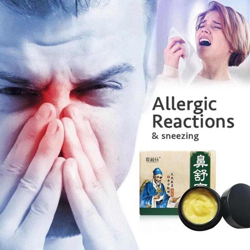 20ml Balm Allergic Rhinitis Neti Sneezing Plasti Ointment For Chronic Allergies Rhinitis Sinus Stuffy Nose Health Care