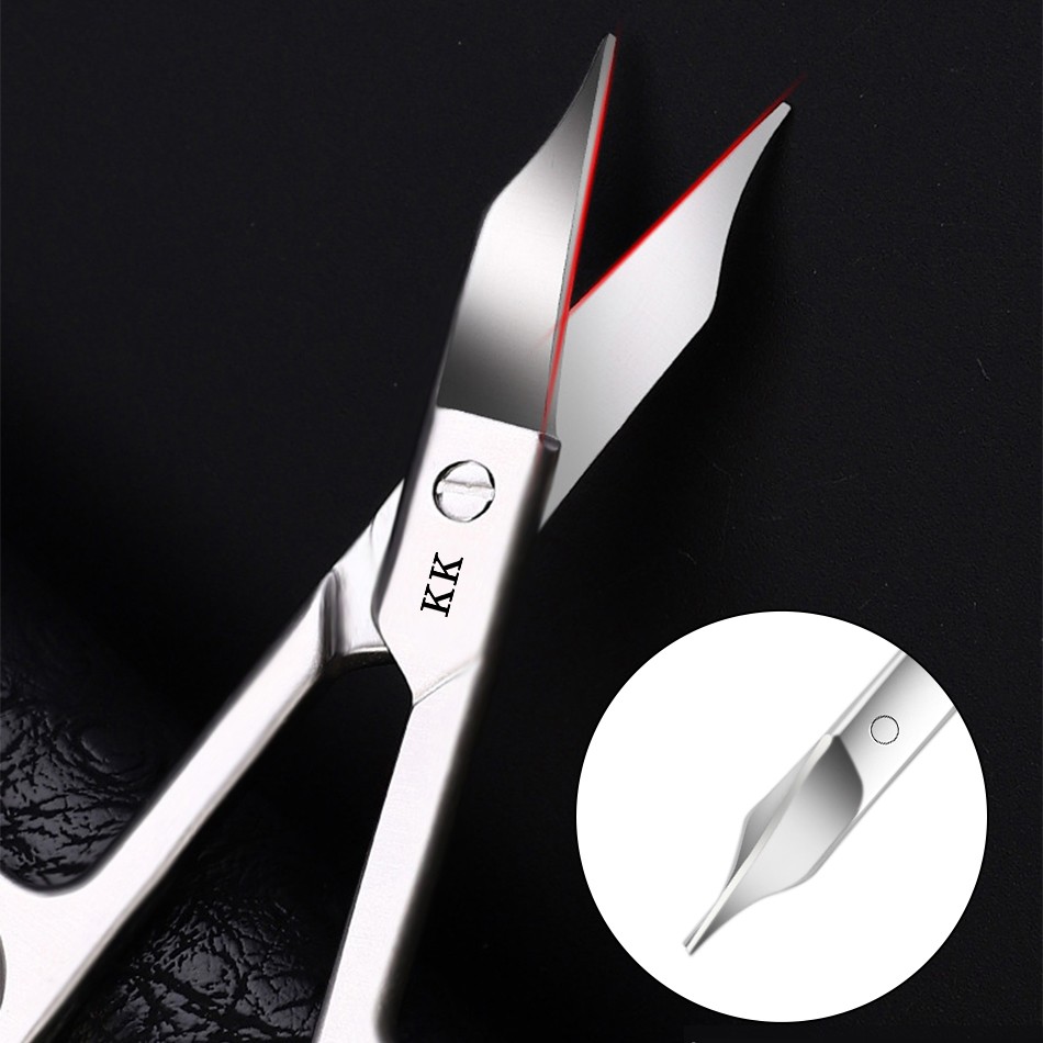 KK Nail Scissors Professional Nail Clippers Set Stainless Steel Manicure Tools Nano Glass Nail File Cutter Hand Foot Care