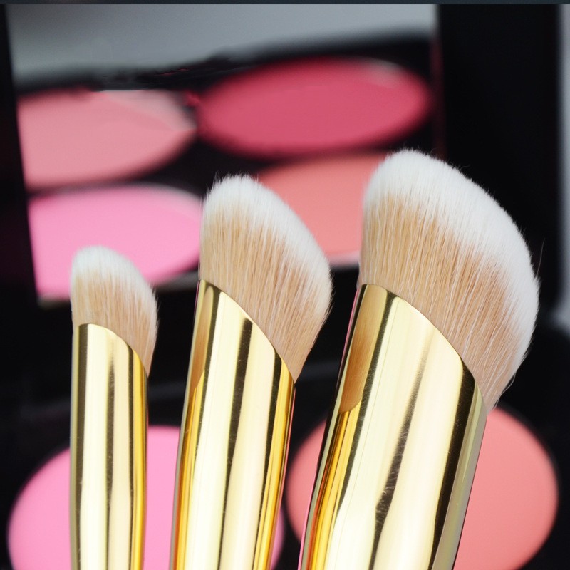 3pcs Pat McGrath Labs Fetish Sublime Perfection Highlight Foundation Makeup Brushes Unique Face Contour Cosmetics Beauty Tool