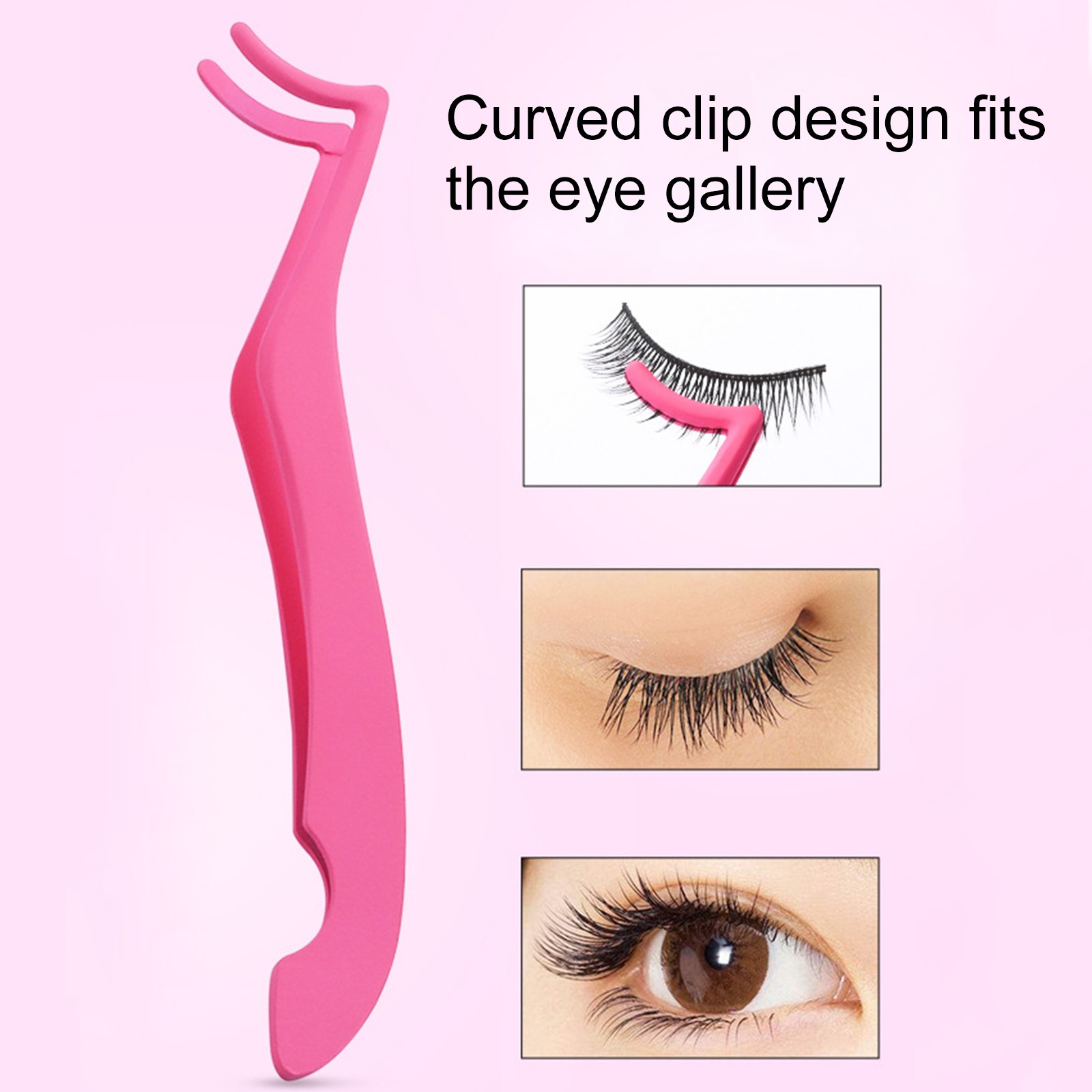 False Eyelash Tweezers Fake Eye Lash Rod Eyelash Extension Curler Pliers Auxiliary Clip Clamp Makeup Tweezers Tools