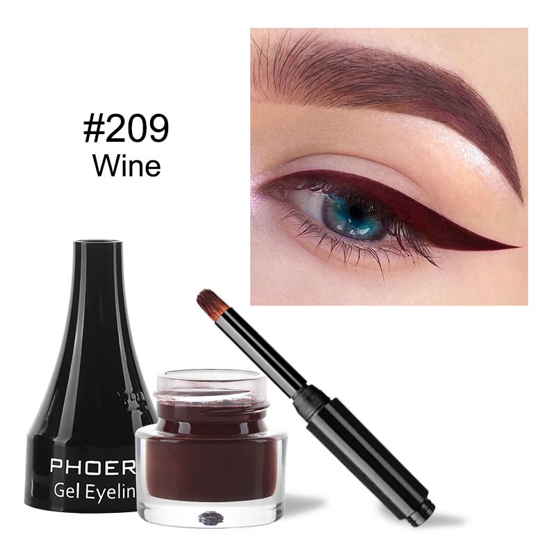 10 Colors Matte Eyeliner Gel With Brush Waterproof Quick Dry Long Lasting Eye Makeup Anti-sweat Eye Liner Cream