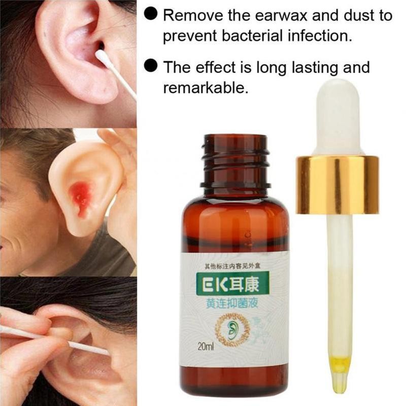 20ml Ear Acute Otitis Drops For Ear Ear Inflammation Deaf Health Care Chinese Herbal Medicine Ear Liquid