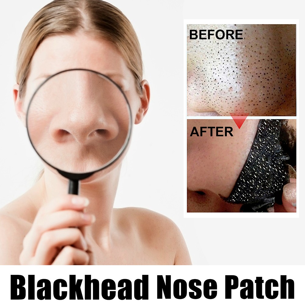 10pcs Nose Blackhead Remover Mask Deep Cleansing Skin Care Shrink Pores Acne Treatment Black Nose Mask Dots Pore Clean