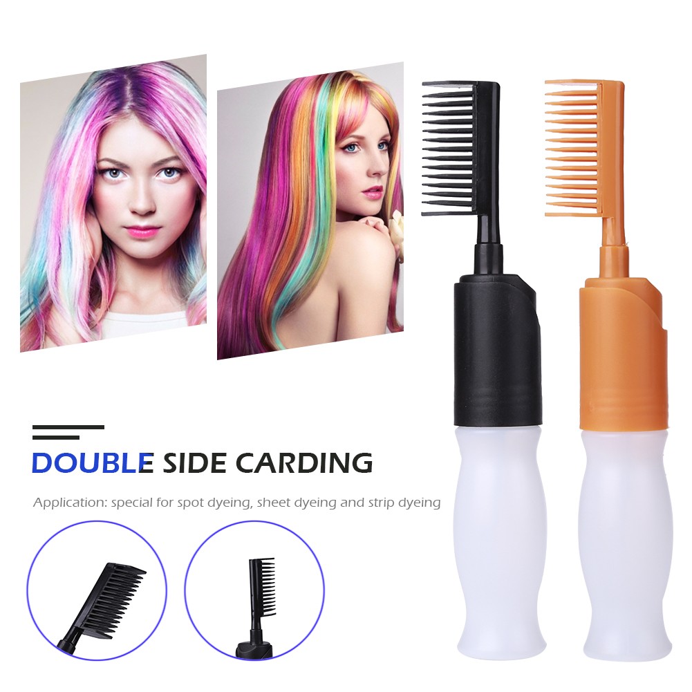 ABS Hair Coloring Comb Professional Empty Hair Dye Vial With Dispensing Applicator Brush Salon Hair Coloring Styling Tool