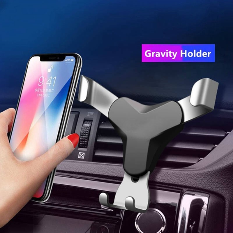 Car universal air vent mobile phone holder for smartphone non-magnetic car support